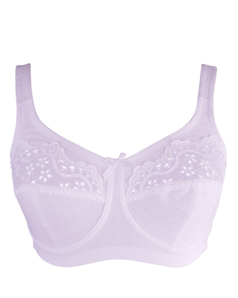 BLS - Clarise Non Wired And Non Padded Cotton Bra - White – M Kos
