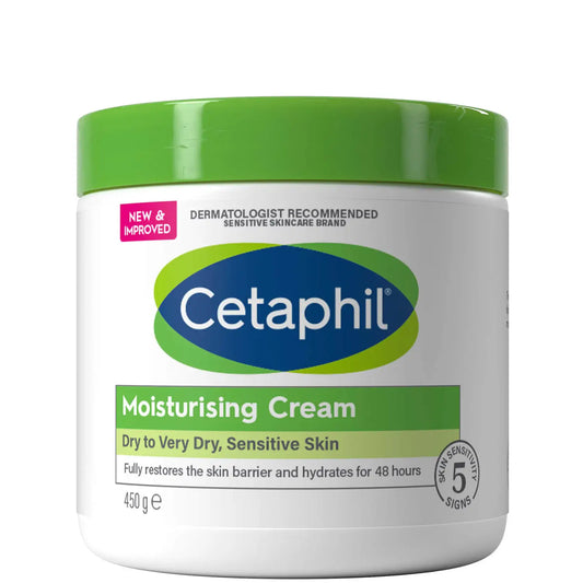 Cetaphil Moisturising Cream For Dry to Very Dry, Sensitive Skin 450g