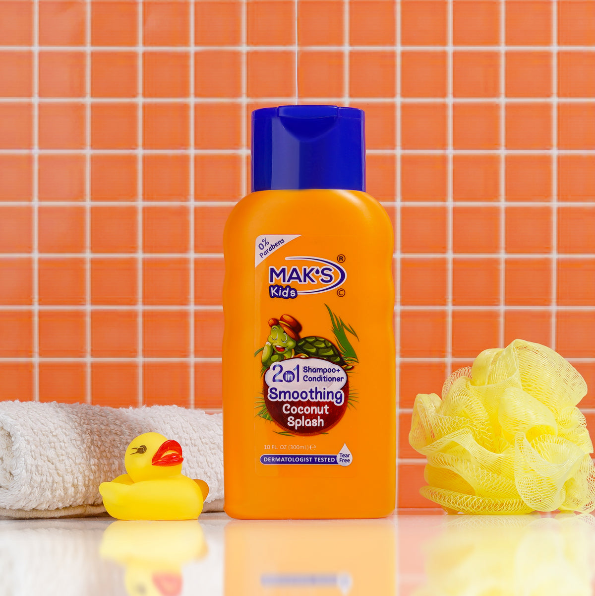 MAK’S Kids 2in1 Shampoo + Cond Coconut Splash 300ml