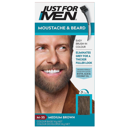 Just For Men Mustache & Beard Color Medium Brown