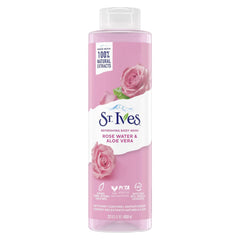 St.Ives Refreshing Body Wash Rose Water & Aloe Vera 22 Fl Oz / 650ml
