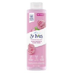 St.Ives Refreshing Body Wash Rose Water & Aloe Vera 22 Fl Oz / 650ml