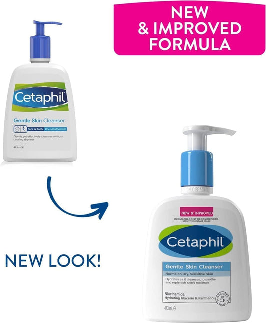 Cetaphil Gentle Skin Cleanser for Normal to Dry, Sensitive Skin 236ml