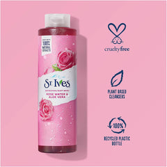 St.Ives Refreshing Body Wash Rose Water & Aloe Vera 22 Fl Oz / 650ml