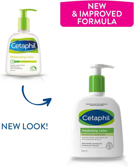 Cetaphil Moisturising Lotion Normal to Dry, Sensitive Skin 236ml