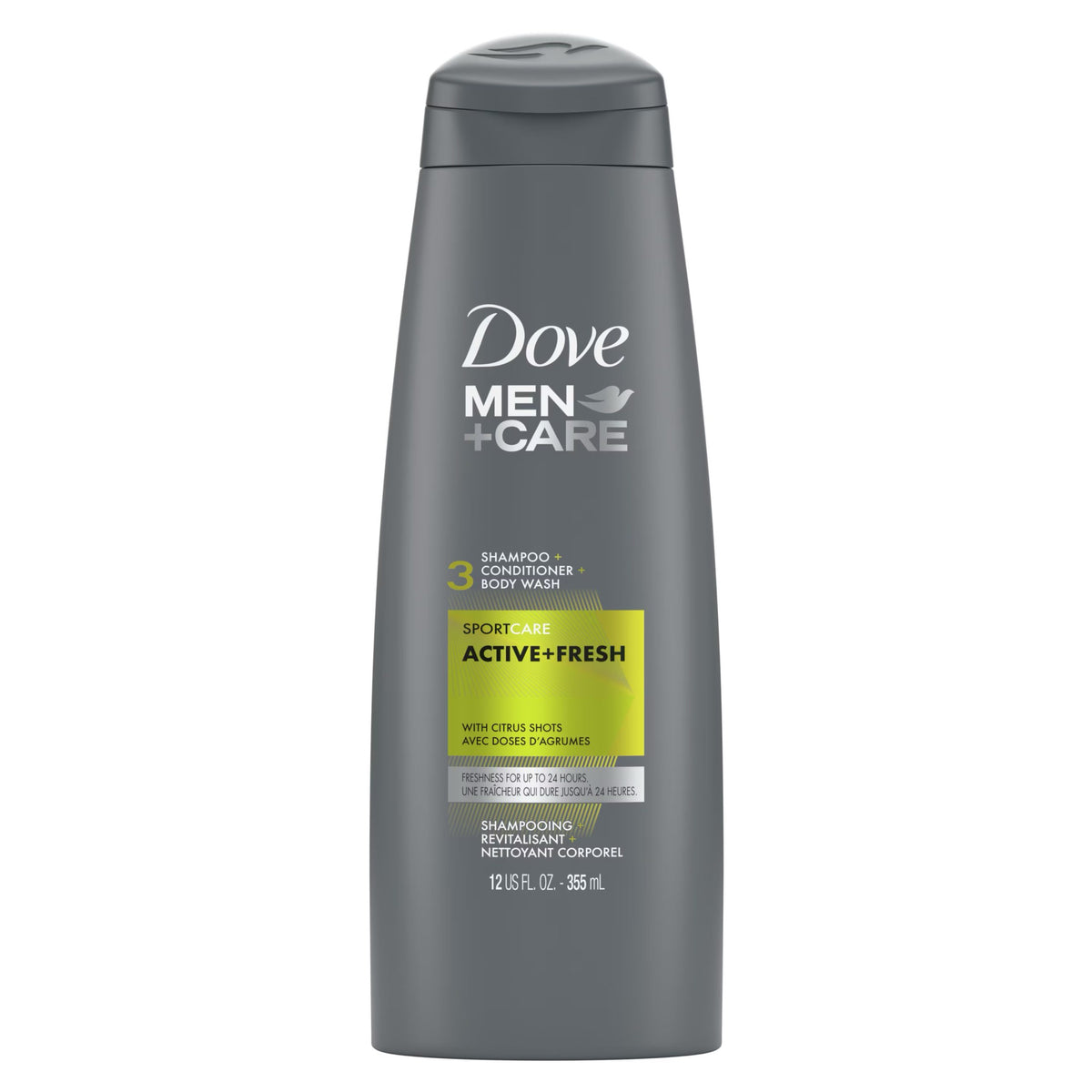 Dove Men U.S.A 3in1 Shampoo+Conditioner+Body Wash Active + Fresh  355ml