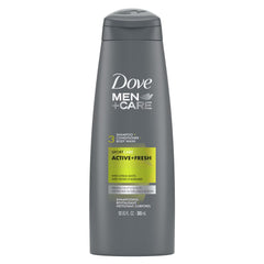 Dove Men U.S.A 3in1 Shampoo+Conditioner+Body Wash Active + Fresh  355ml