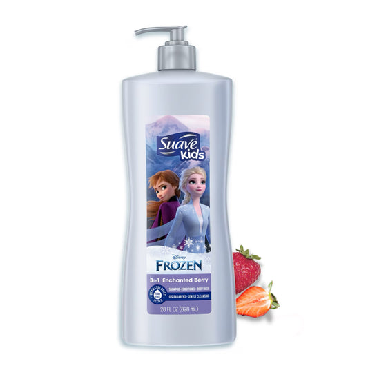 Suave Kids U.S.A Disney Frozen Enchanted Berry 3-in-1 Shampoo, Conditioner & Body Wash 828ml