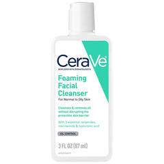 CeraVe Foaming Facial Cleanser For Normal to Oily Skin