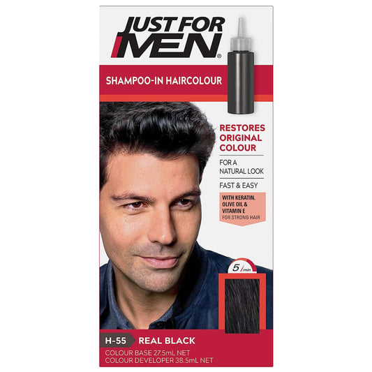 Just For Men Shampoo-In Haircolour Real Black