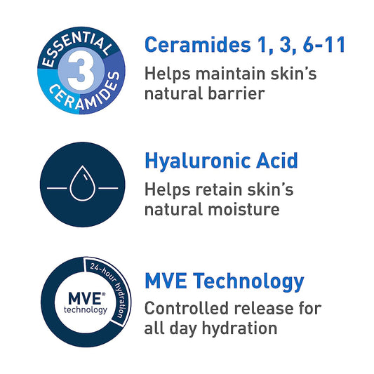 CeraVe Hydrating Facial Cleanser For Normal to Dry Skin 3 Fl Oz (87ml)