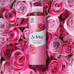 St.Ives Refreshing Body Wash Rose Water & Aloe Vera 22 Fl Oz / 650ml