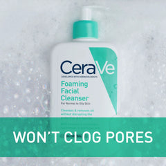 CeraVe Foaming Facial Cleanser For Normal to Oily Skin 16 FL OZ (473ml)