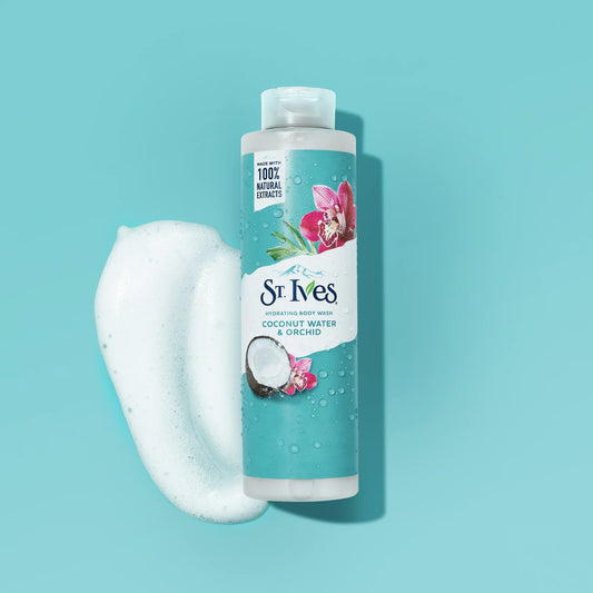 St.Ives Hydrating Body Wash Coconut Water & Orchid 22 Fl Oz / 650ml
