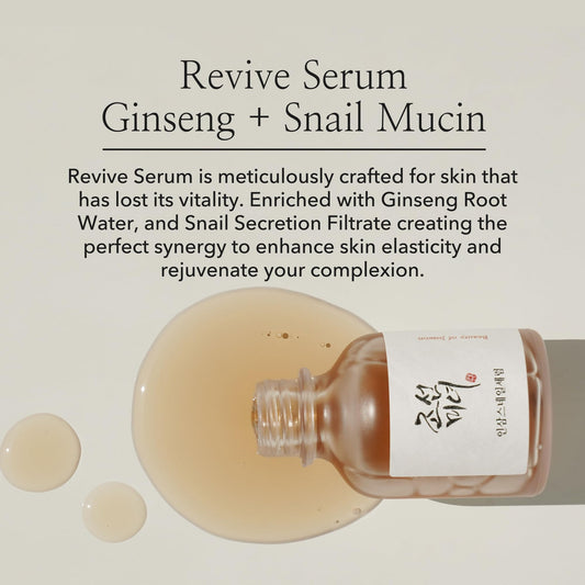 Beauty Of joseon Revive Serum Ginseng + Snail Mucin 30ml (1 fl.oz.)