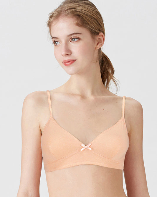 BLS - Abroud Non Padded Cotton Teen Bra - Skin