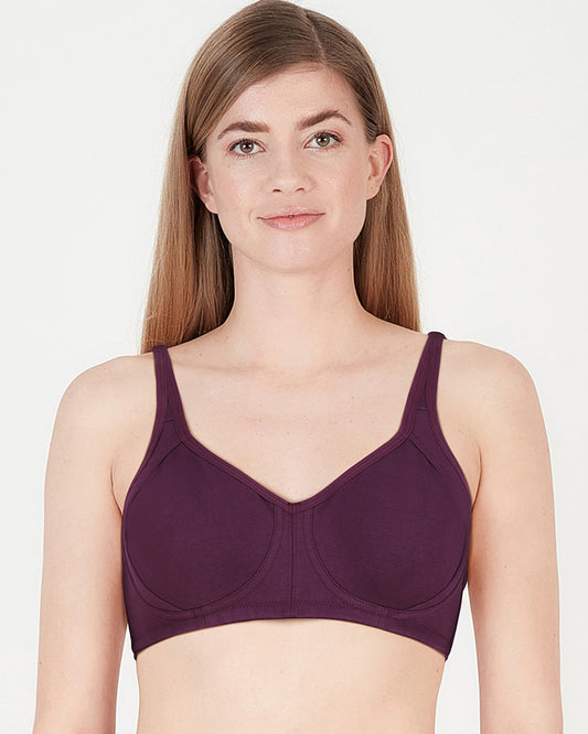 BLS - Calantha Non Wired And Non Padded Cotton Bra - Purple