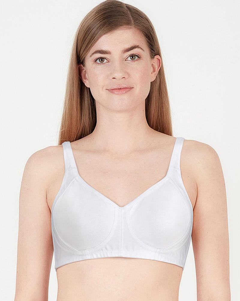 BLS - Calantha Non Wired And Non Padded Cotton Bra - White