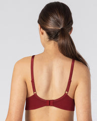 BLS - Caprina Non Wired And Non Padded Cotton Bra - Burgundy