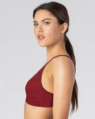 BLS - Caprina Non Wired And Non Padded Cotton Bra - Burgundy