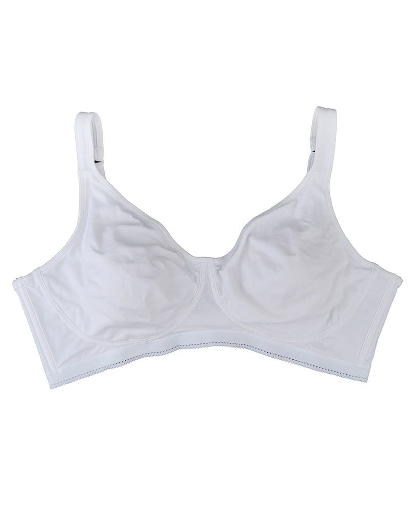 BLS - Carole Non Wired And Non Padded Cotton Bra - White