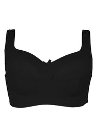 BLS - Cece Non Wired And Non Padded Cotton Bra - Black