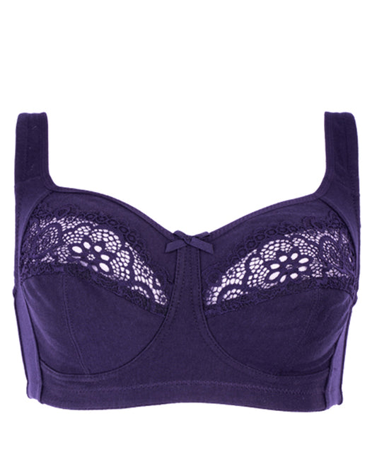 BLS - Cece Non Wired And Non Padded Cotton Bra - Blue