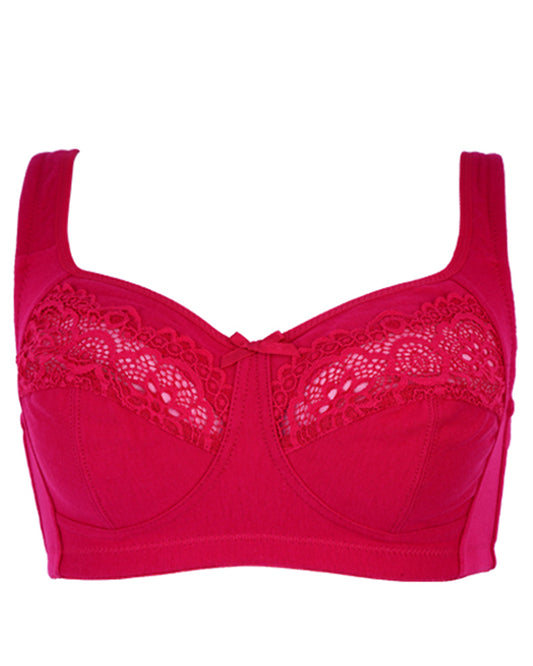 BLS - Cece Non Wired And Non Padded Cotton Bra - Burgundy