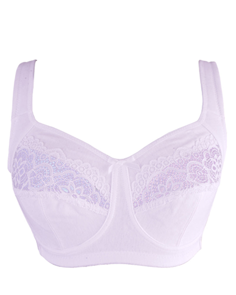 BLS - Cece Non Wired And Non Padded Cotton Bra - White