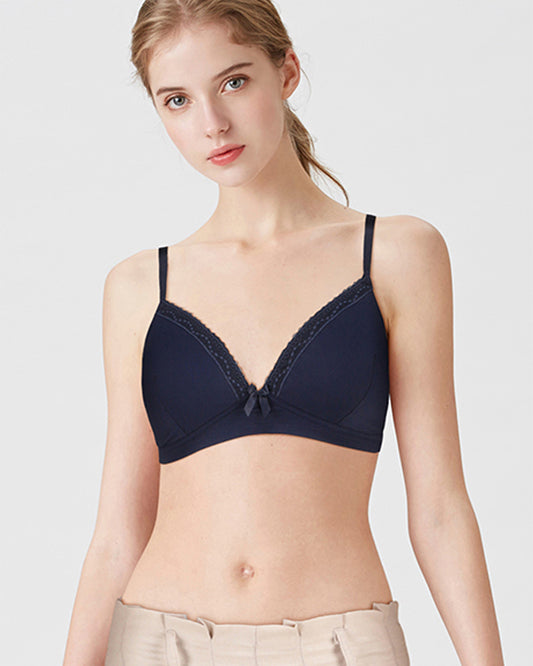 BLS - Clarie Non Wired And Padded Bra - Navy Blue