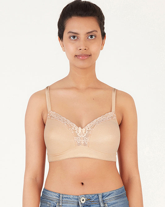 BLS - Colette Non Wired And Non Padded Cotton Bra - Skin