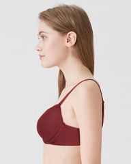 BLS - Colo Wired And Padded Cotton Bra - Hena