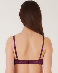 BLS - Passion Wired And Pushup Lace Bra - Berry