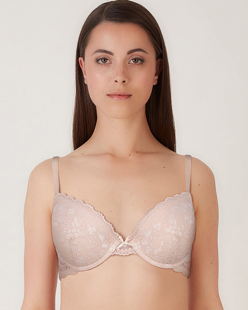 BLS - Passion Wired And Pushup Lace Bra - Piony