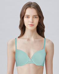 BLS - Paza Wired And Padded Cotton Bra - Sea Green