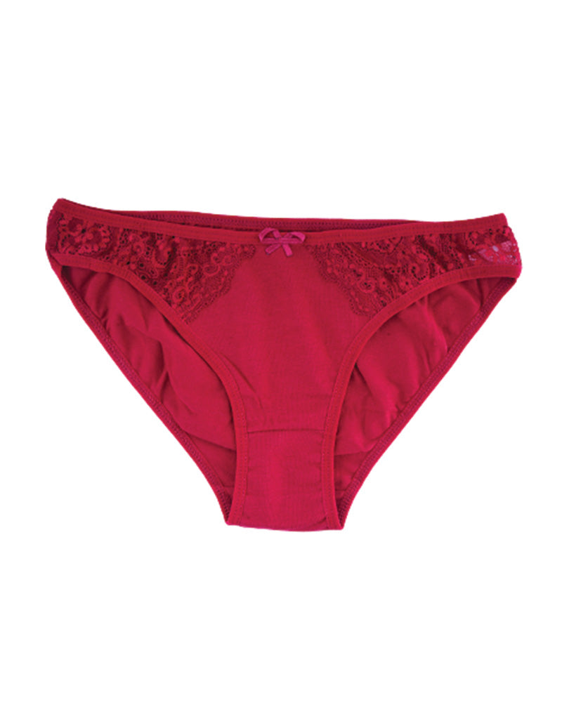 BLS - Poppy Cotton Panty - Bordo