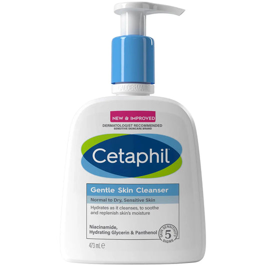 Cetaphil Gentle Skin Cleanser for Normal to Dry, Sensitive Skin 473ml