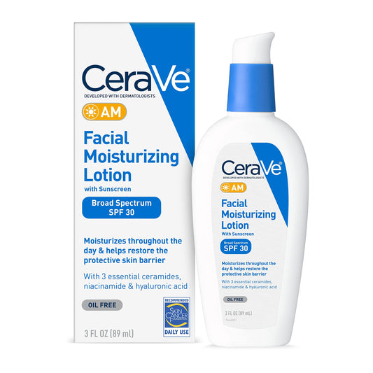 CeraVe AM Facial Moisturizing Lotion SPF 30 With Sunscreen 3 FL OZ (89 ml)