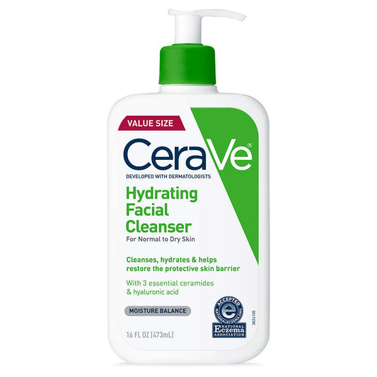 CeraVe Hydrating Facial Cleanser For Normal to Dry Skin 16 FL OZ (473 ml)