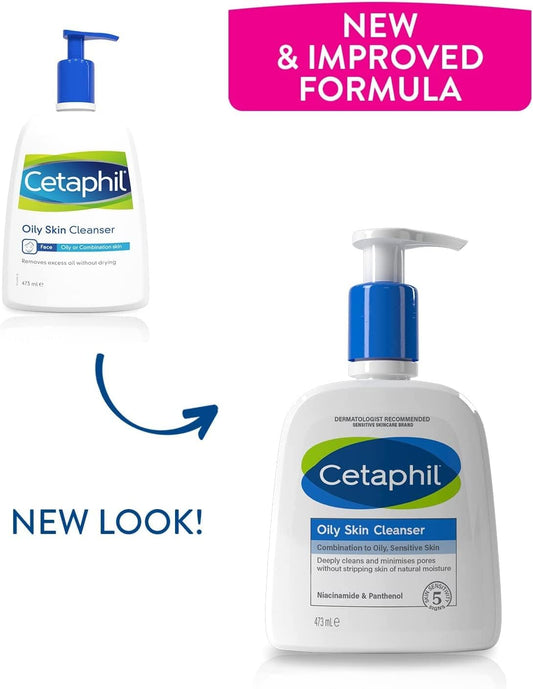 Cetaphil OIly Skin Cleanser for Combination to Oily, Sensitive Skin 473ml.