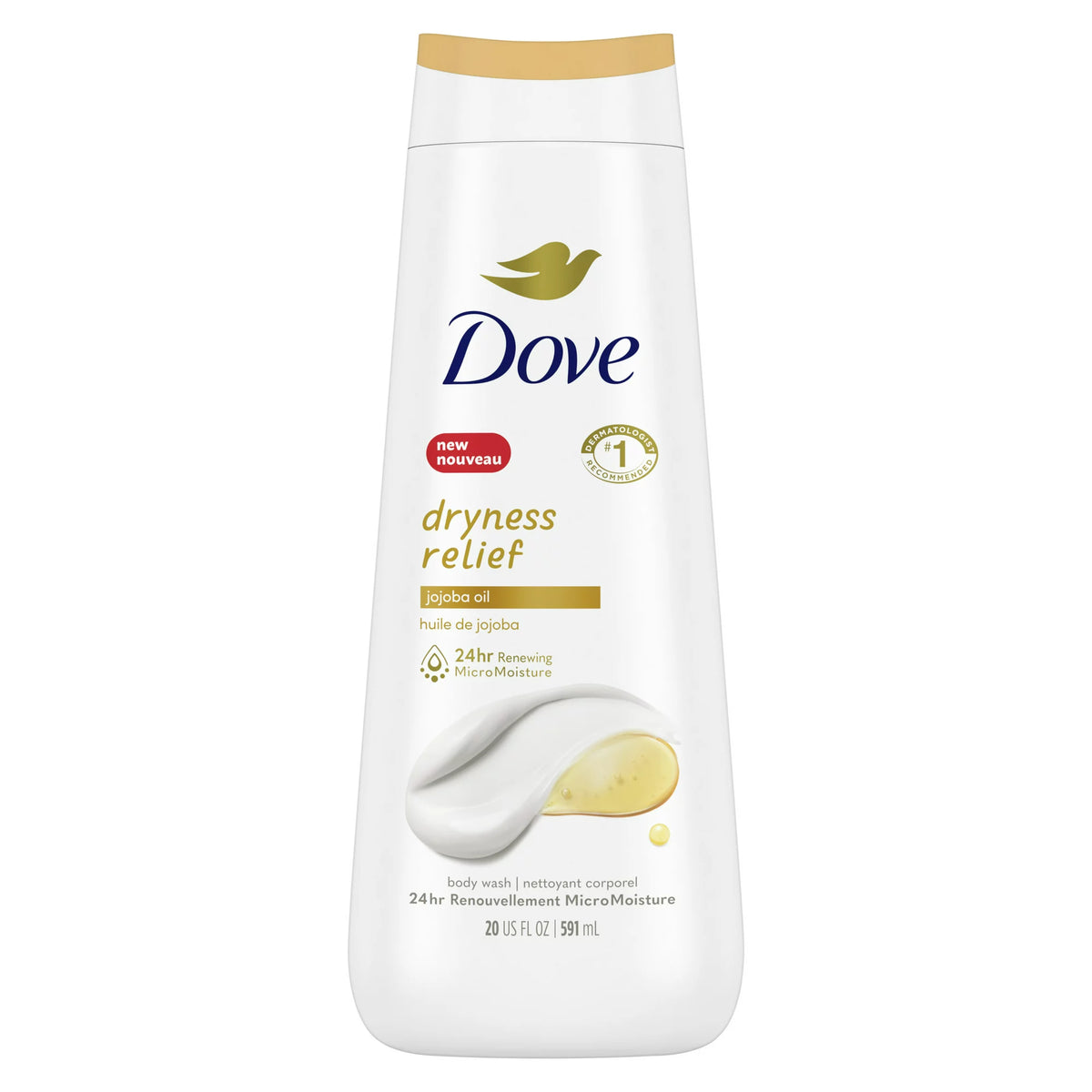 Dove USA Body Wash Dryness Relief with Jojoba Oil 591 ml