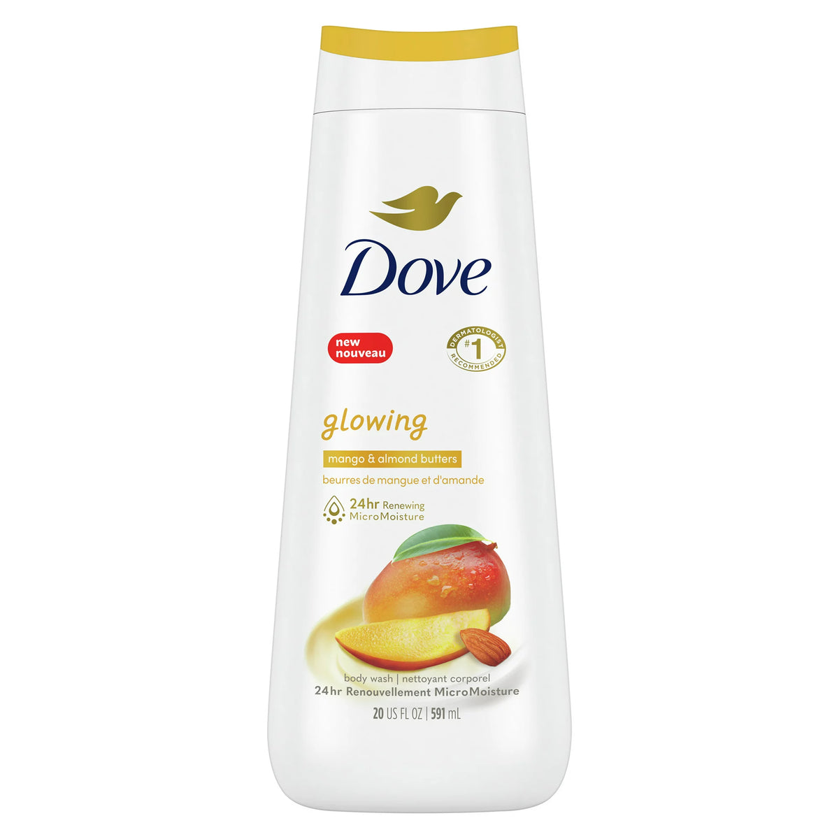 Dove USA Body Wash Glowing Mango & Almond Butter (591 ml)