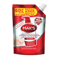 Mak῾S Anti Bacterial Handwash Harmony (Pouch) 600ml
