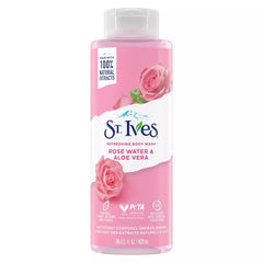 St.Ives Refreshing Body Wash Rose Water & Aloe Vera 22 Fl Oz / 650ml