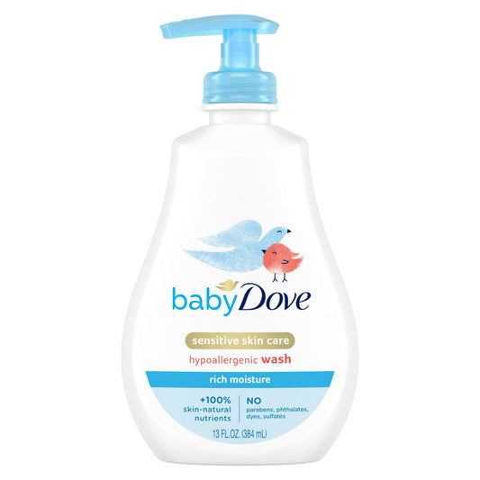 Baby Dove USA Rich Moisture Hypoallergenic Wash 13 Fl Oz (384ml)