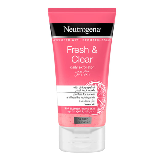 Neutrogena - Fresh & Clear Daily Exfoliator, Pink Grapefruit & Vitamin C 150ml