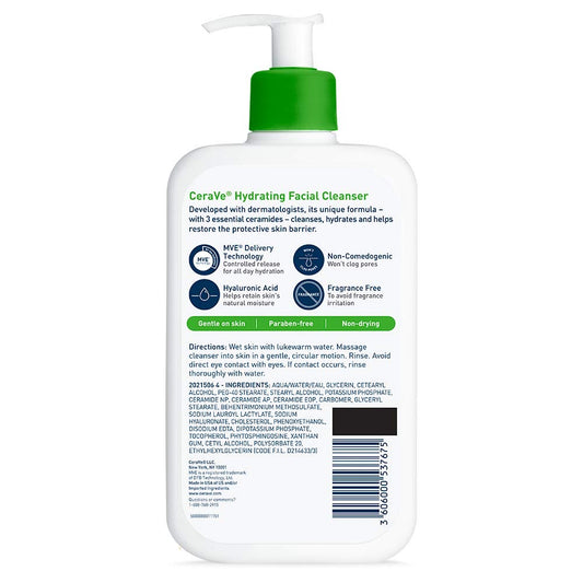 CeraVe Hydrating Facial Cleanser For Normal to Dry Skin (USA) 473ml
