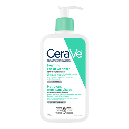CeraVe Foaming Facial Cleanser For Normal to Oily Skin (Canada) 355ml