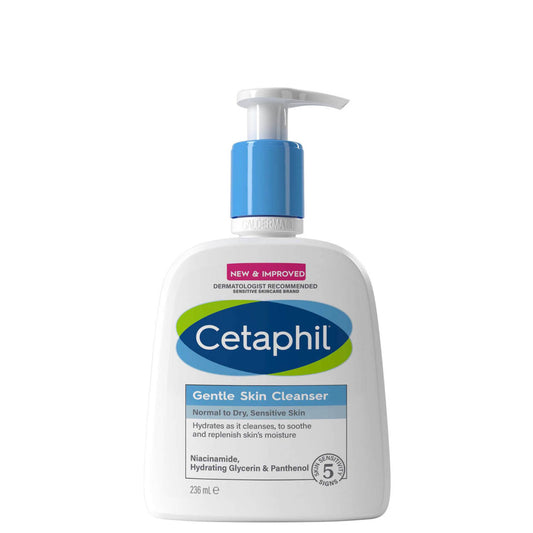 Cetaphil Gentle Skin Cleanser for Normal to Dry, Sensitive Skin 236ml