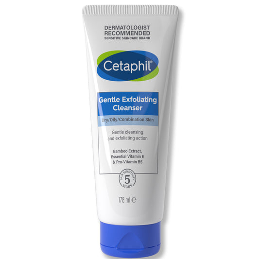Cetaphil Gentle Exfoliating Cleanser for Dry, Oily or Combination Skin 178 ml